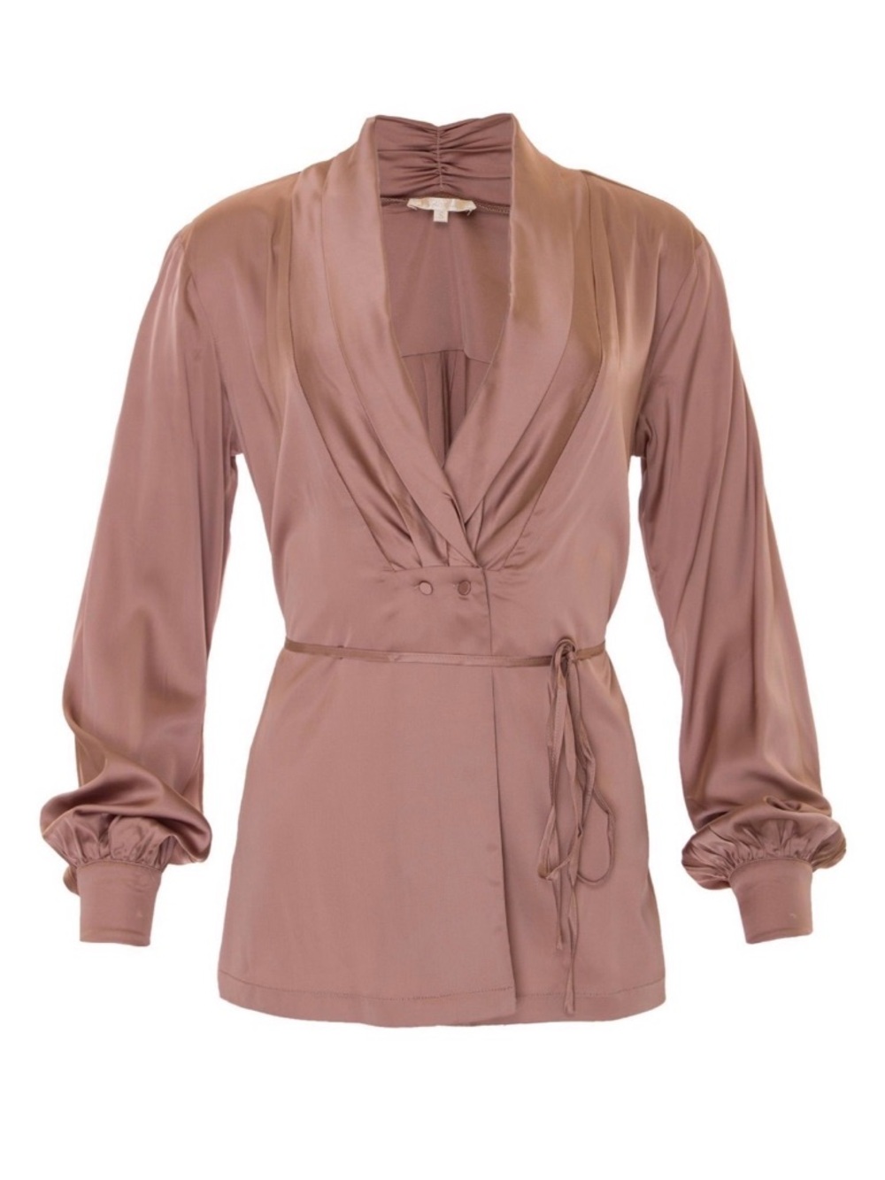 Gold Hawk Viscose Shawl Collar Shirt (Rose)